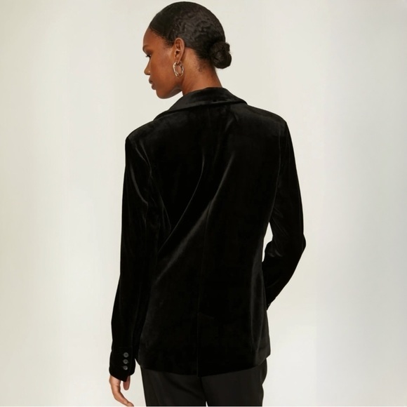NWT Blank NYC Black Velvet Closing Time Blazer XS - Picture 2 of 7